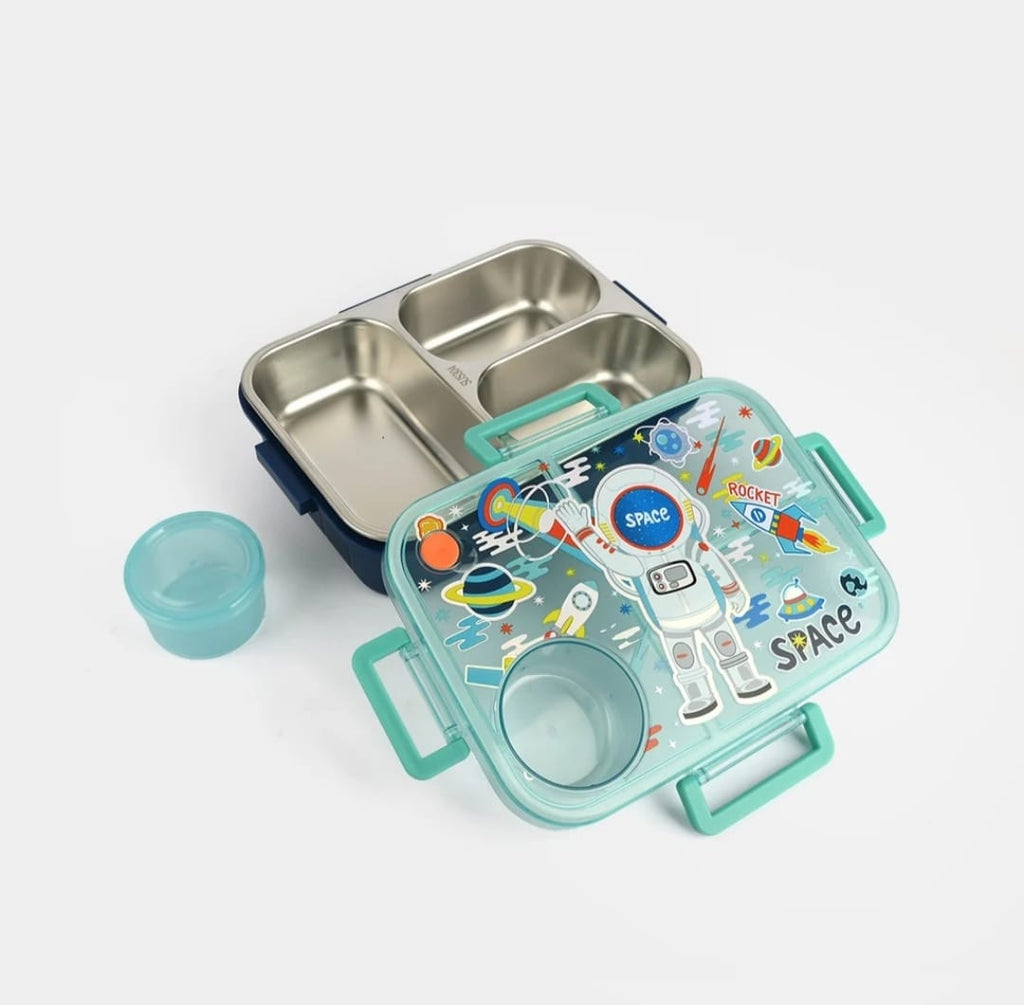 Stainless Steel Lunch Box for Kids – 3 Compartments