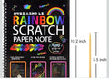 Rainbow Scratch Art Notebook for Kids