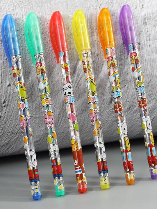 Cute Cartoon and fruit Gel pen set for kids