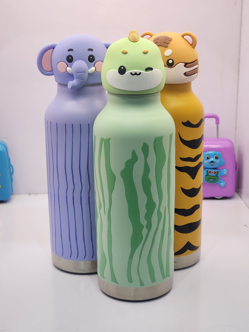 Cute Animals stainless steel water bottle for kids