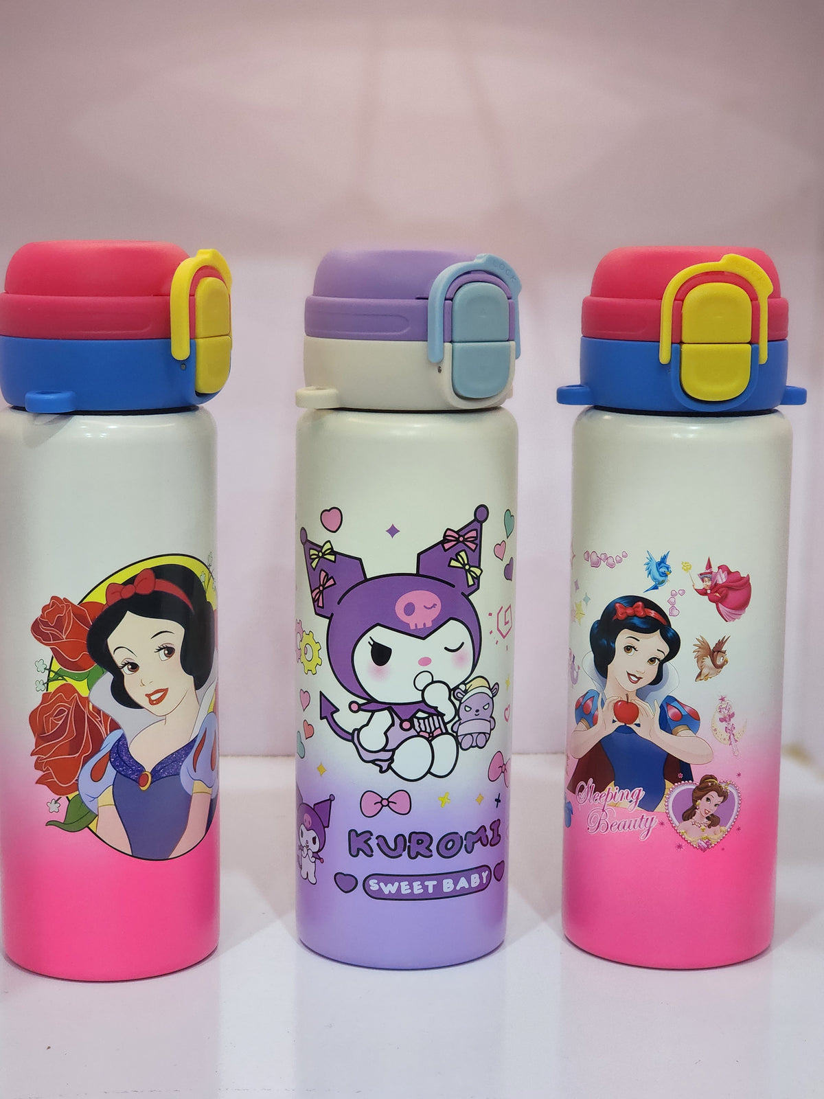 Princess kids Flip-Top water bottles for kids
