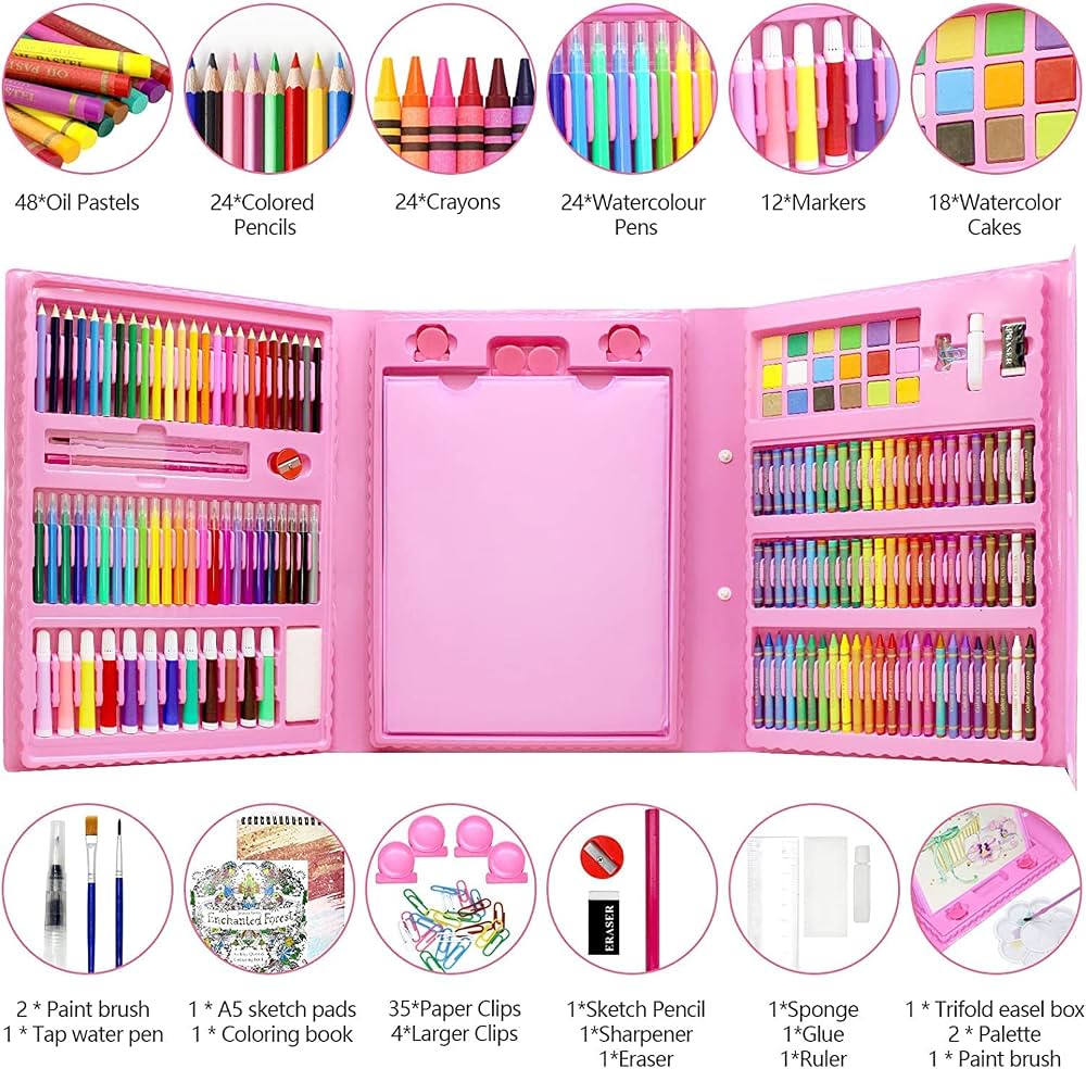 SUPER MEGA ART SET FOR KID 208 PIECE