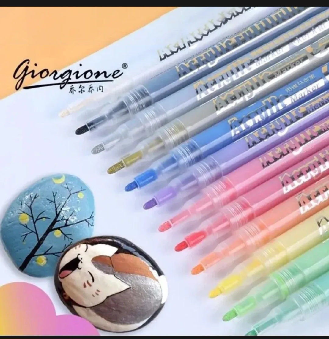 Giorgio permanent Acrylic paint marker set