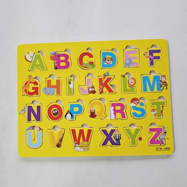 Wooden Alphabet Puzzle board for kids