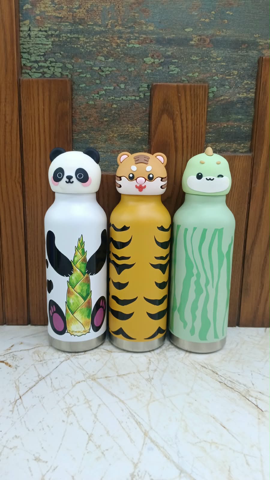Cute Animals stainless steel water bottle for kids