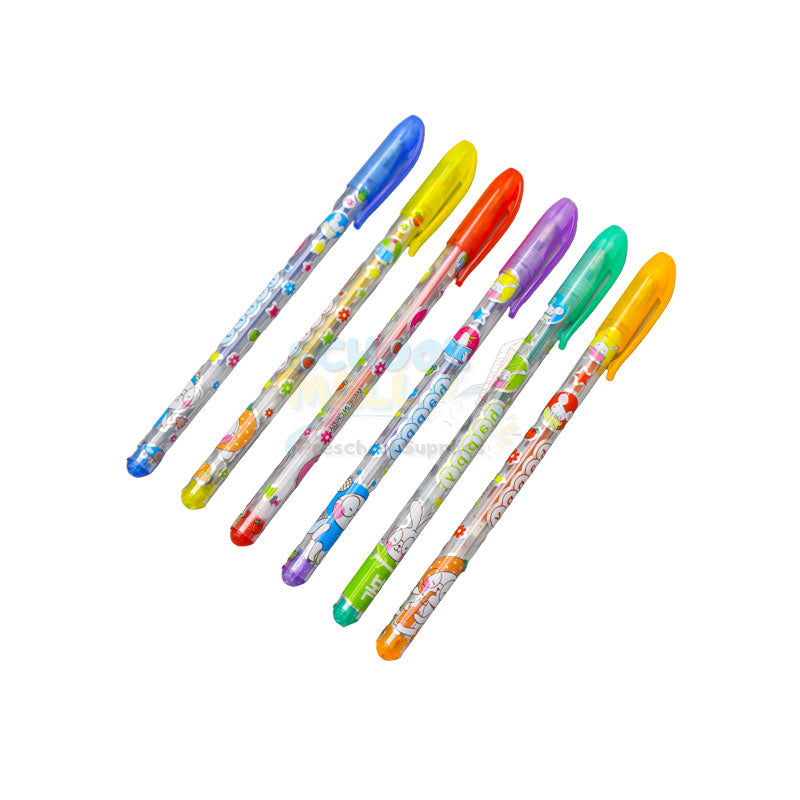 Cute Cartoon and fruit Gel pen set for kids