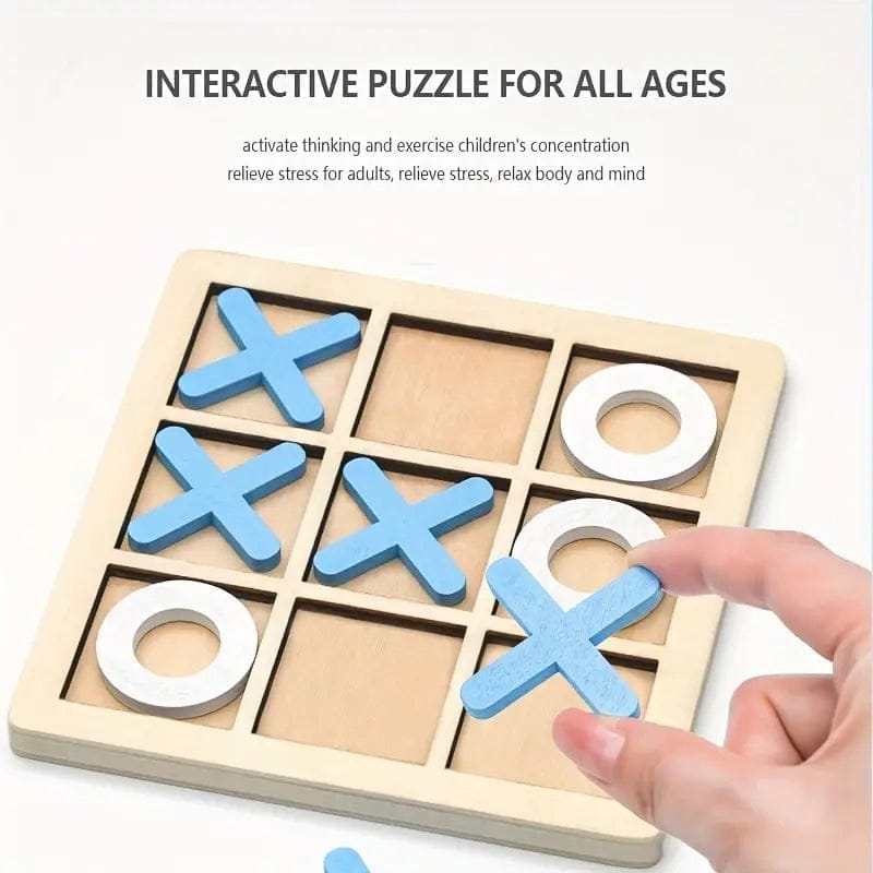 Wooden Tic- Tac - Toe board game