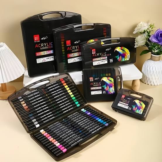 Soft Tip premium Acrylic Markers set 48 piece