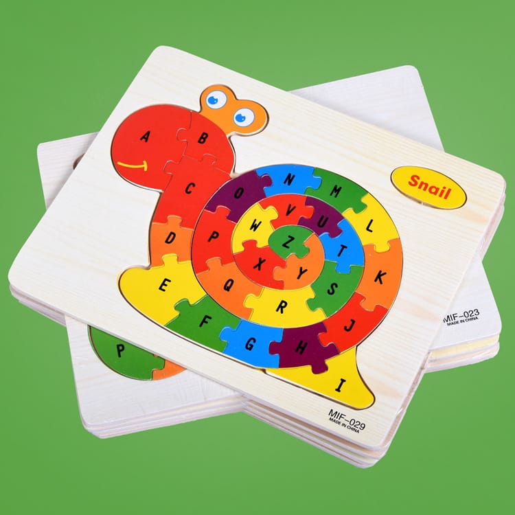 Wooden Alphabet Puzzle board for kids