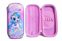 3D Unicorn Hard Shell Pencil Case for kids