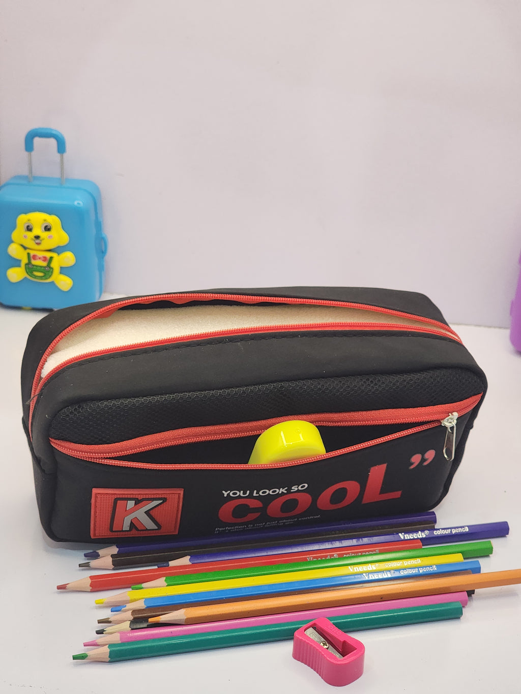 Multi compartment Pencil box for kids