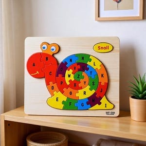 Wooden Alphabet Puzzle board for kids