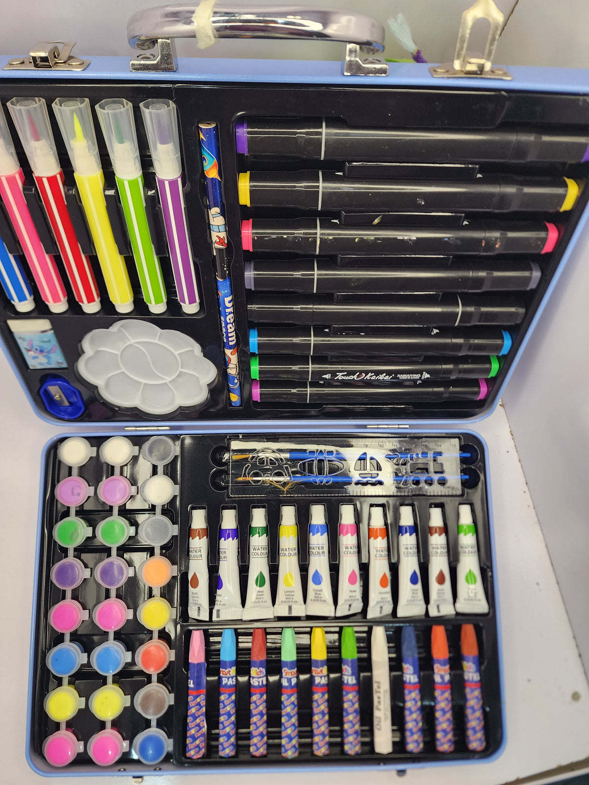 Stitch Theme Premium Aluminum suitcase Art kit for kids