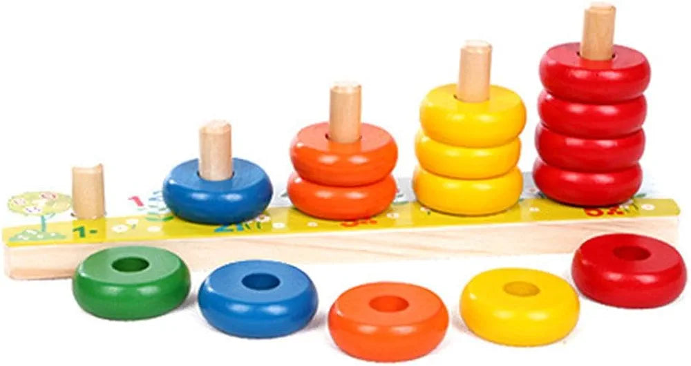 Wooden rainbow calculates circle