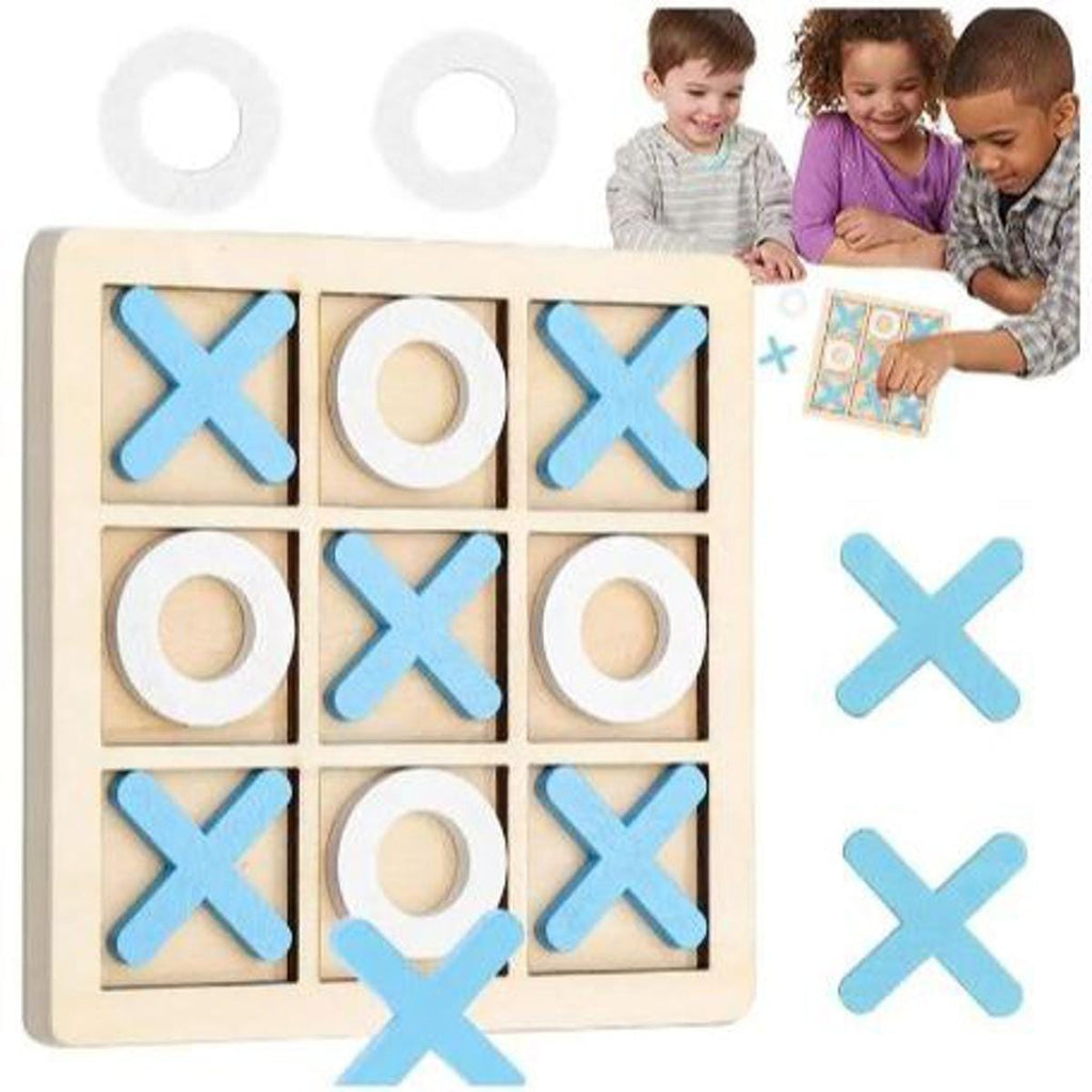 Wooden Tic- Tac - Toe board game