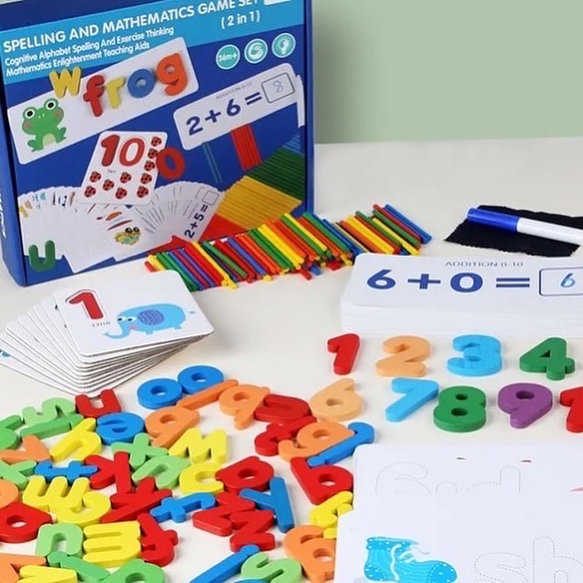 2 IN 1 SPELLING AND MATHEMATICS GAME SET
