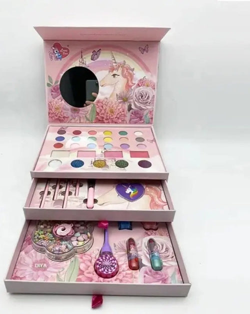 Unicorn makeup kit for kids/DIY beads