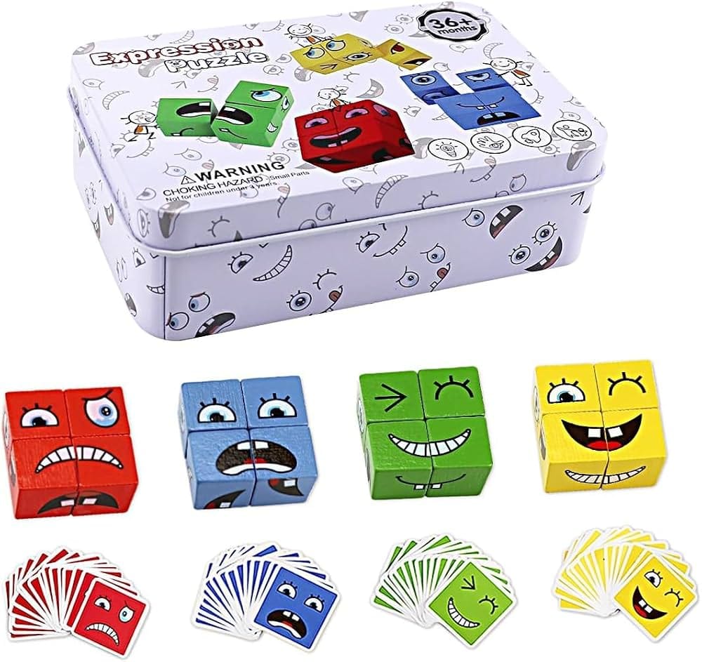 Expression puzzles for kids