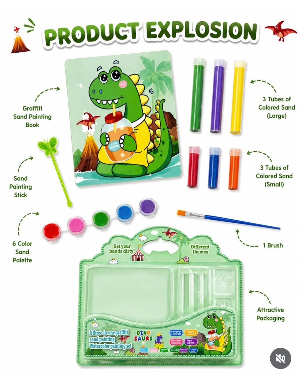 3 in 1 sand art painting kit