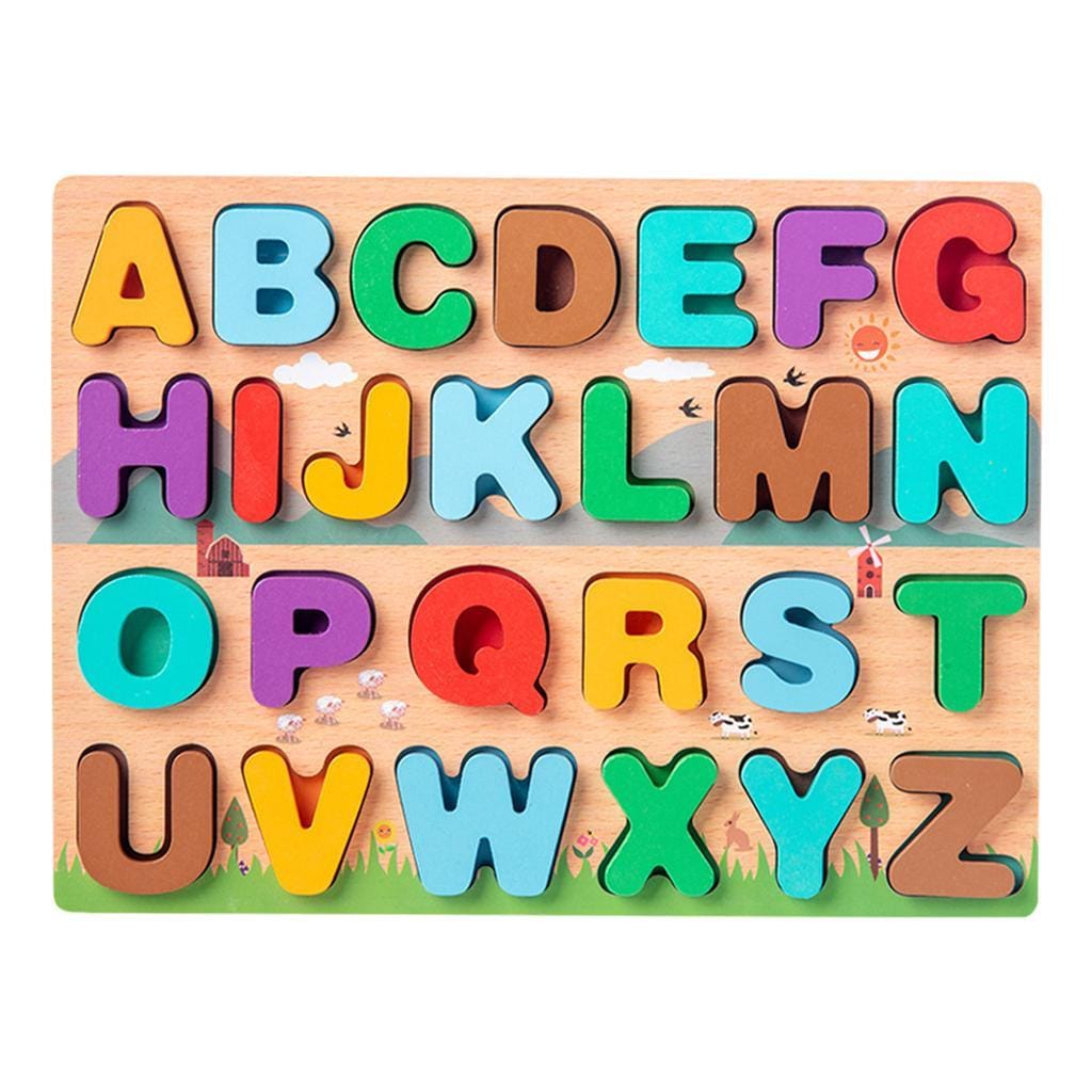 Wooden Alphabet Puzzle board