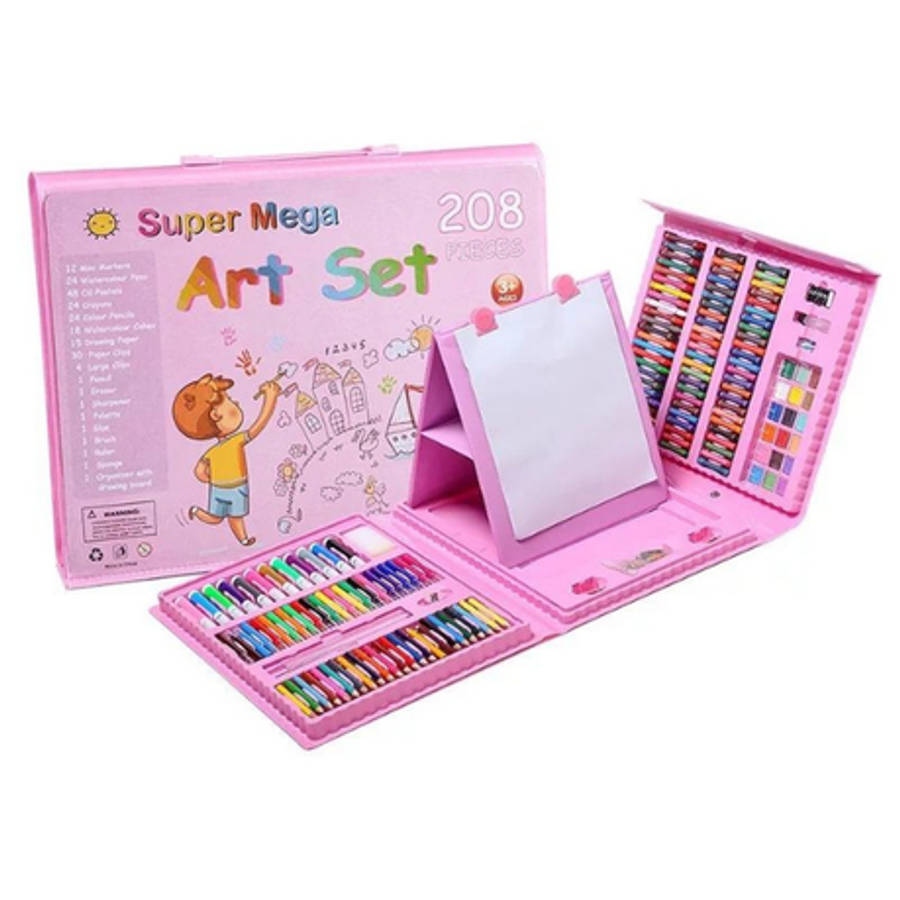 SUPER MEGA ART SET FOR KID 208 PIECE