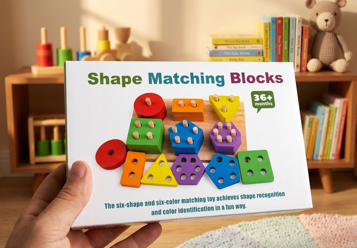 Wooden Shape Matching blocks