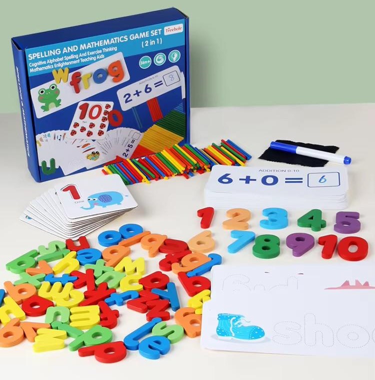 2 IN 1 SPELLING AND MATHEMATICS GAME SET
