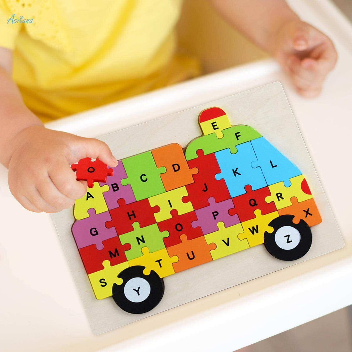 Wooden Alphabet Puzzle board for kids