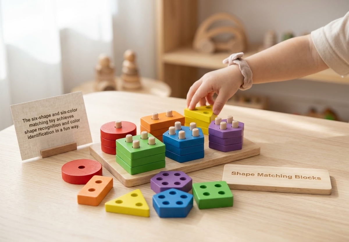 Wooden Shape Matching blocks