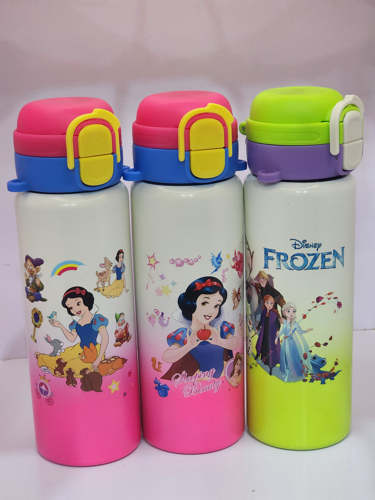 Princess kids Flip-Top water bottles for kids