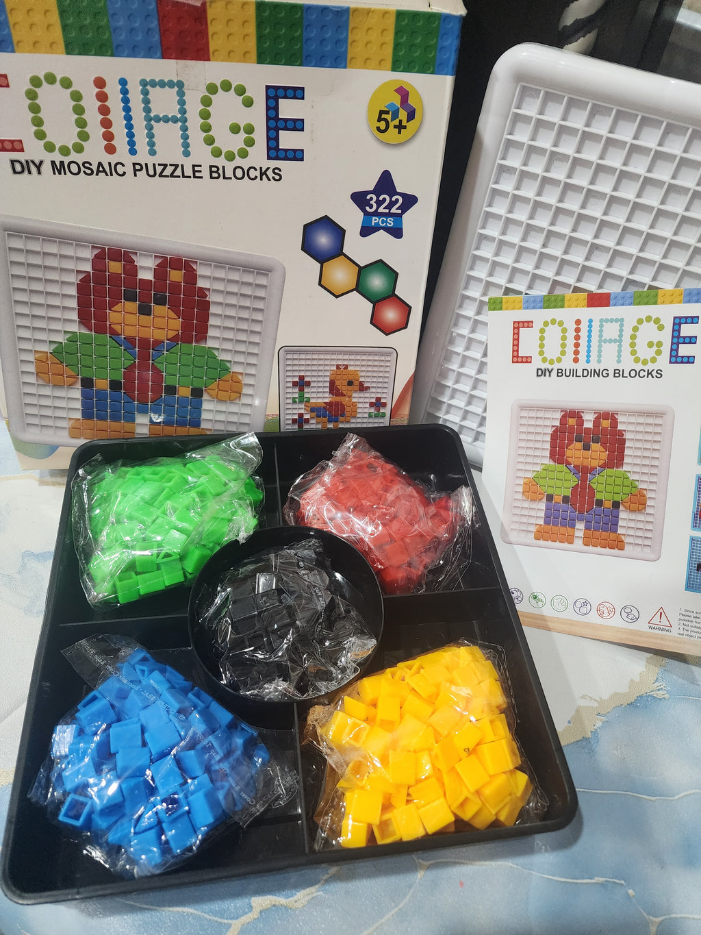 DIY Mosaic puzzles building blocks set