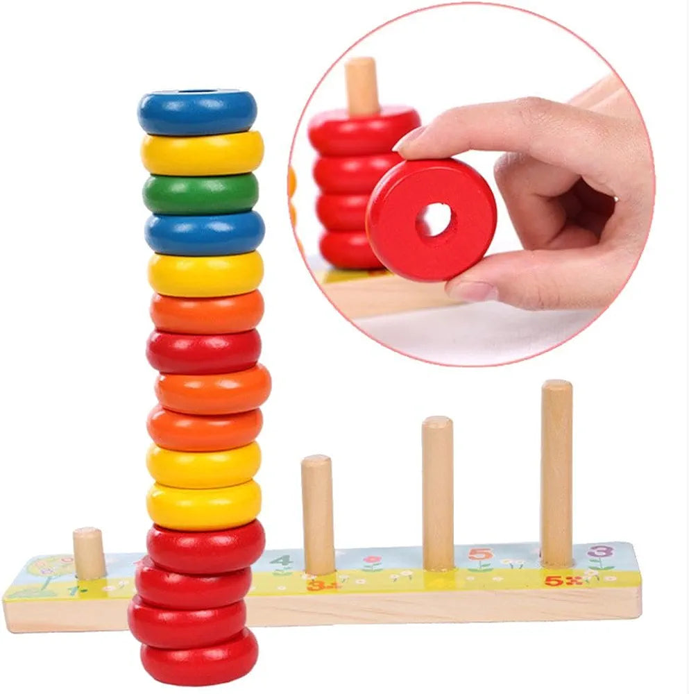 Wooden rainbow calculates circle