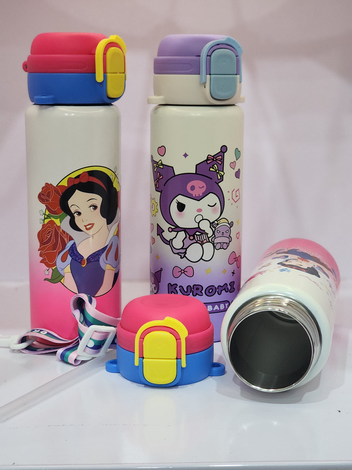 Princess kids Flip-Top water bottles for kids
