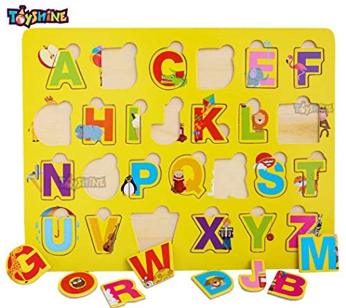 Wooden Alphabet Puzzle board for kids