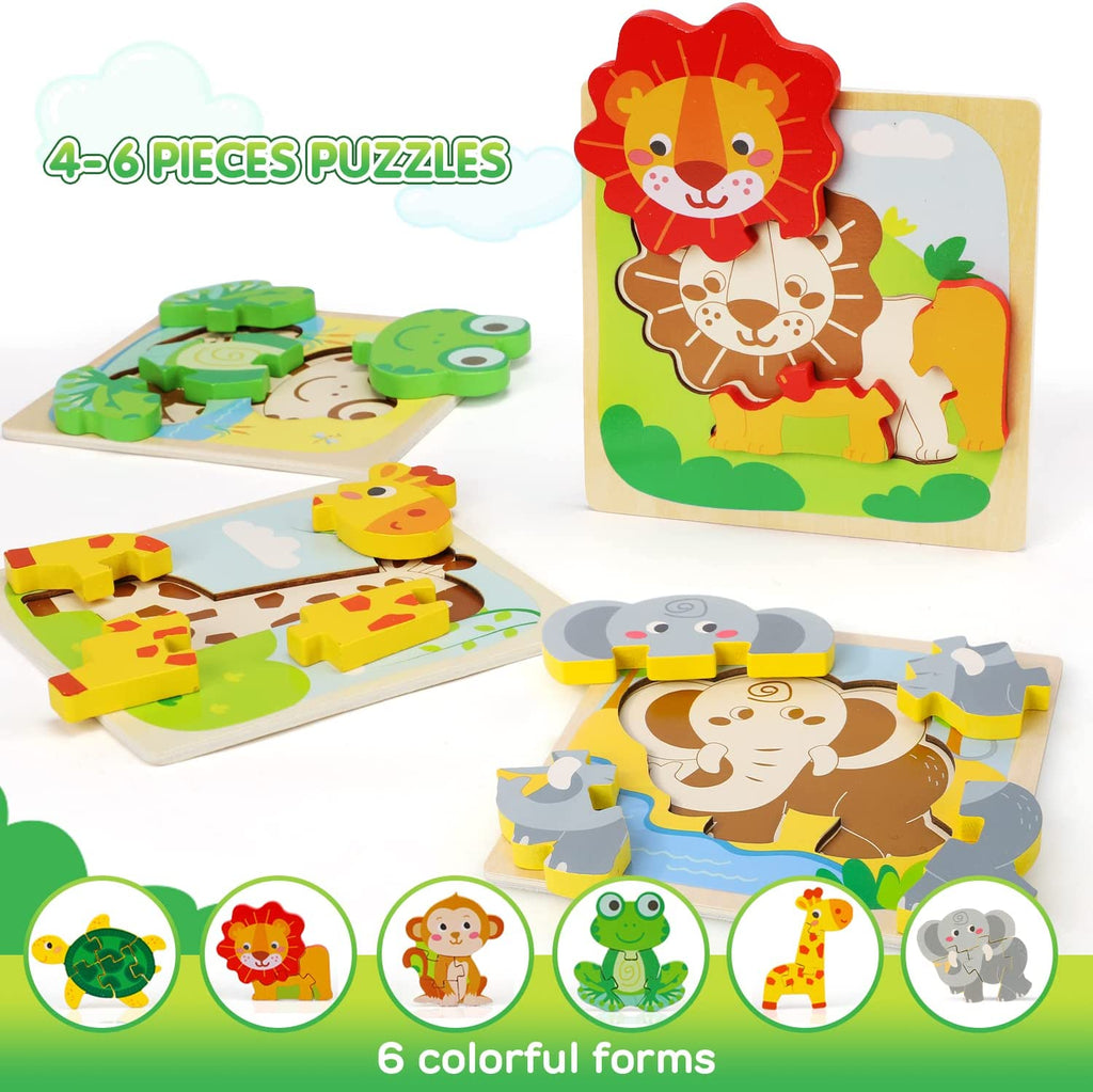 Animals design 3d puzzles