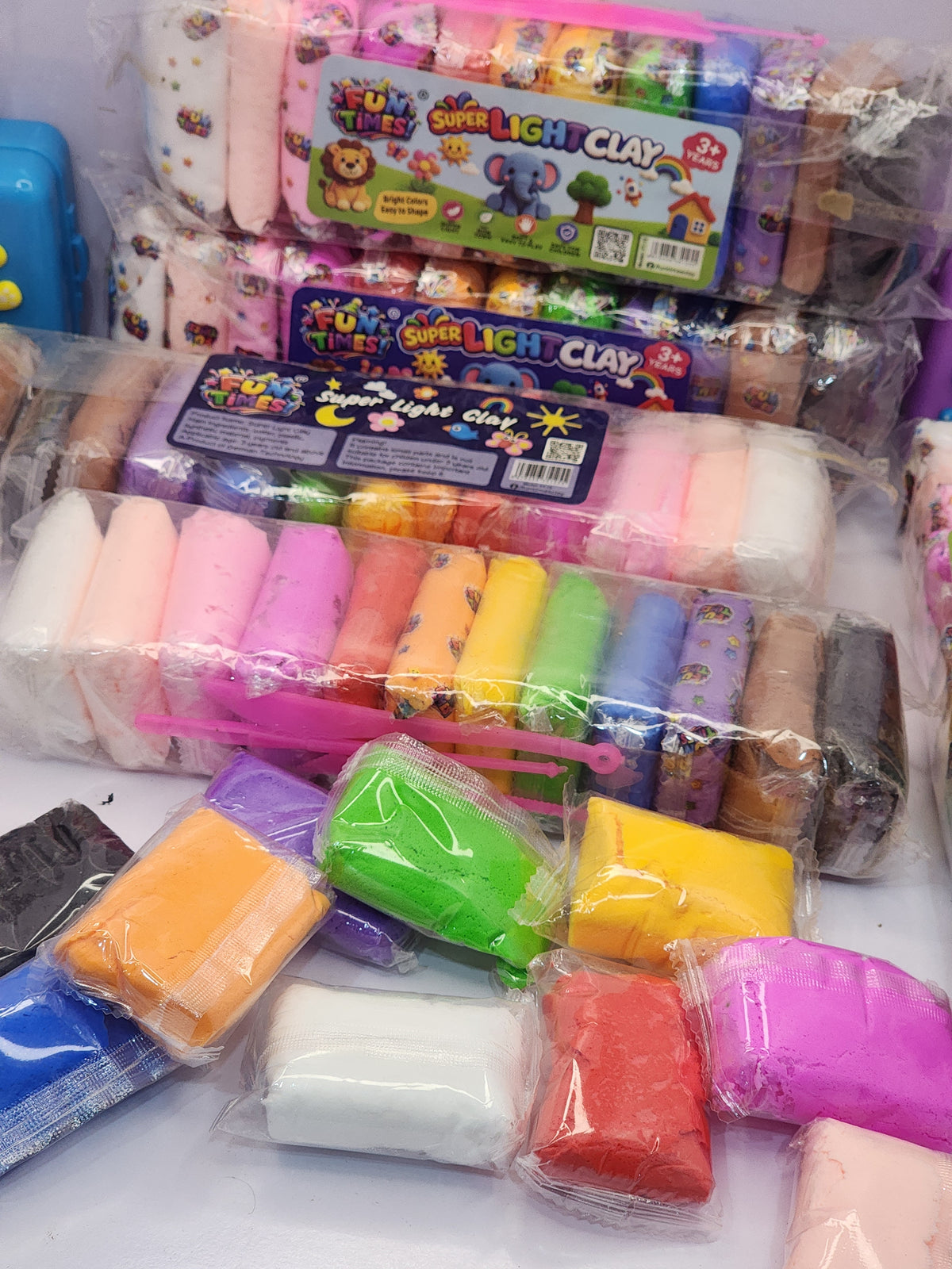 Safe and soft clay set for kids (pack of 12)