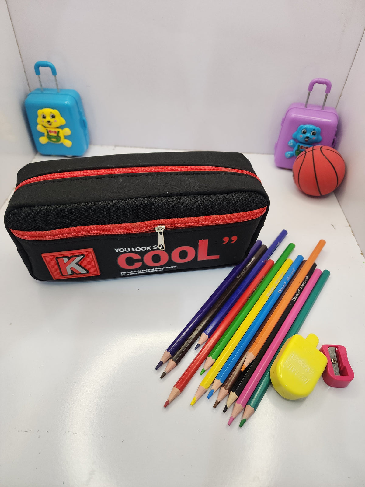 Multi compartment Pencil box for kids